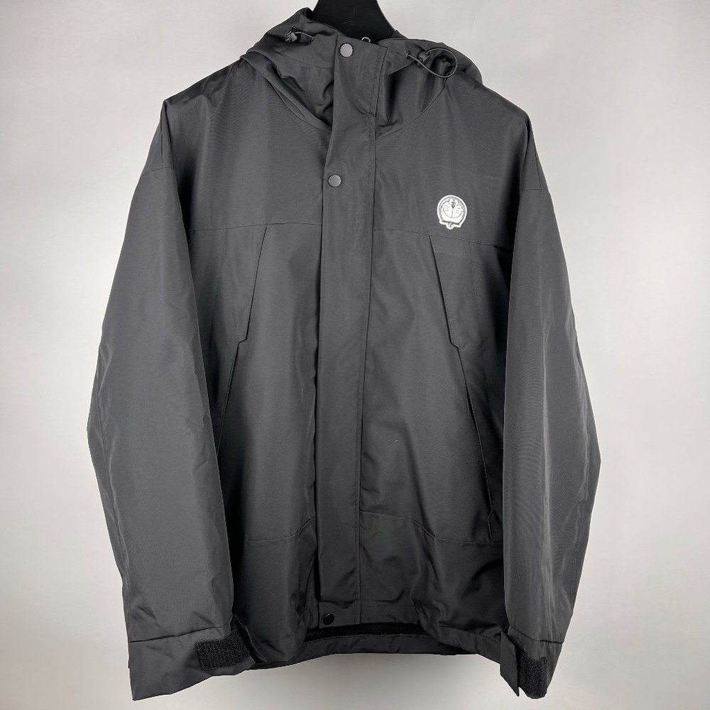 Classic All-Season Urban Hooded Rain Jacket in Graphite